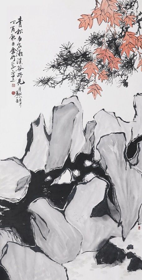 白石灘所見(백석탄소견) 70 x 140 cm﻿