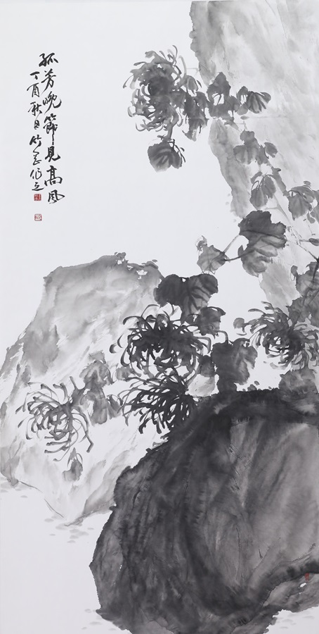 傲霜孤節 (오상고절)  70X140cm