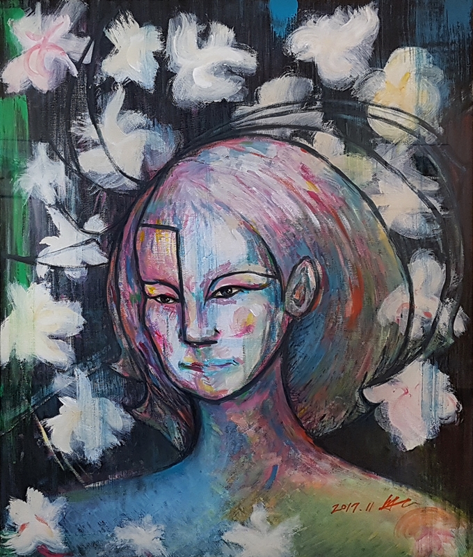 성문숙 生의 한가운데, 아크릴, 72.8 x 60.6cm