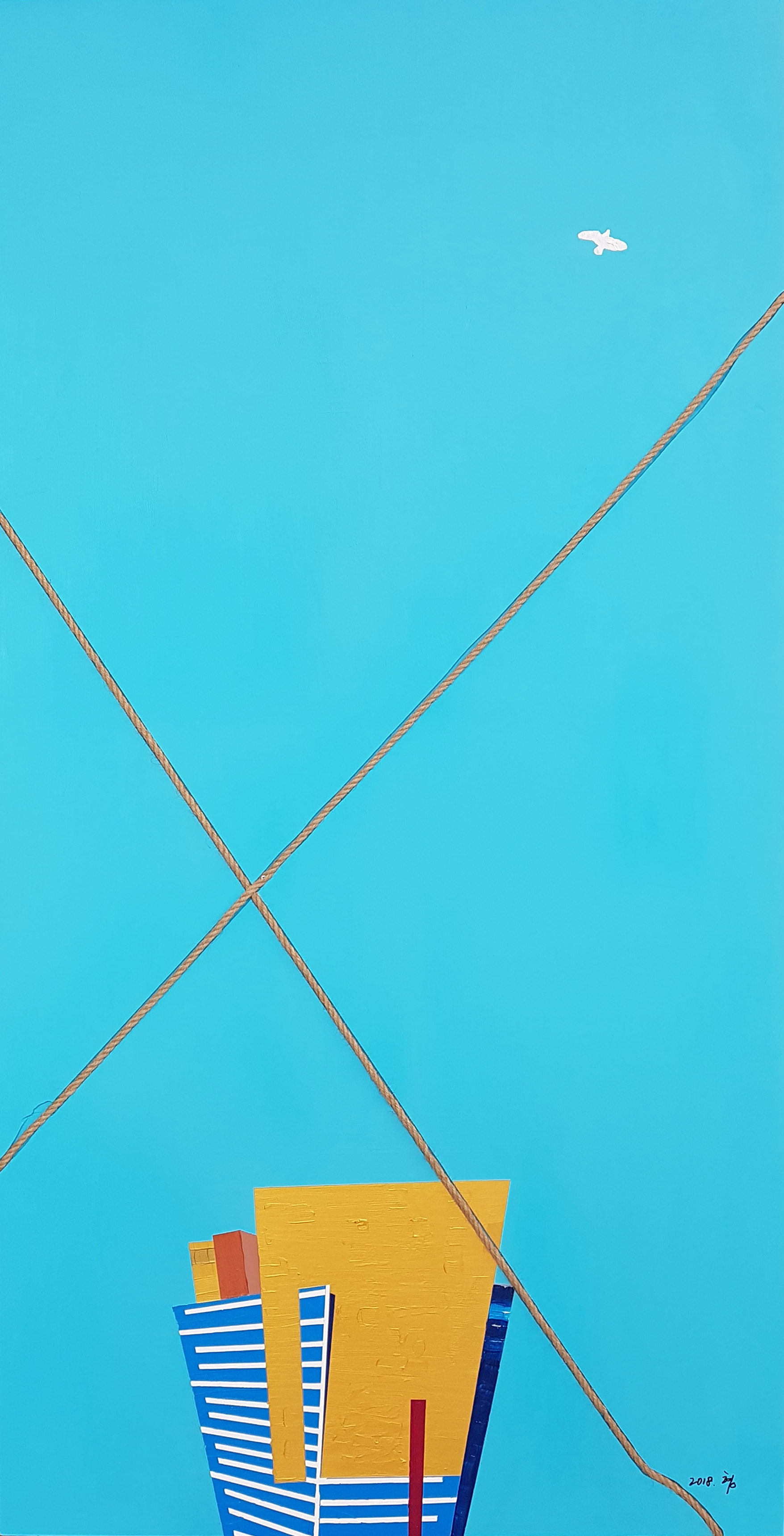 류지형 탈출 180x85cm  혼합재료