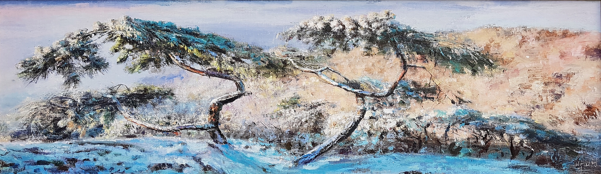 박회원 / 겨울서곡 / 145.0x45.0cm / Oil on canvas